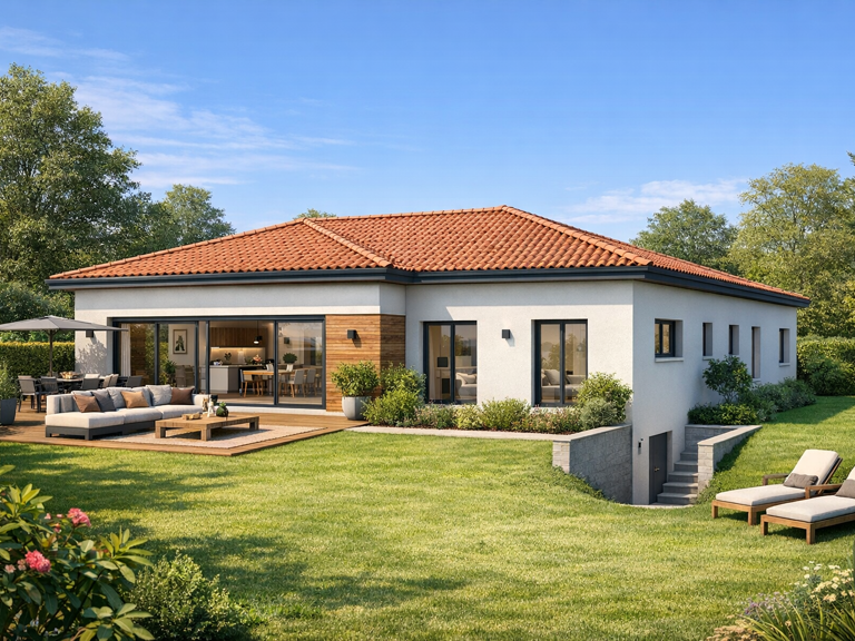 PROJET MAISON PLAIN-PIED AU CALME GREZIEU-LA-VARENNE — photo 1