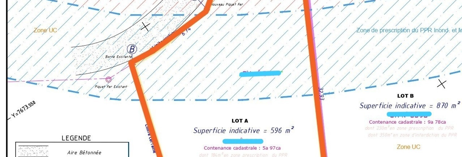 Terrain  596 m² à vendre à Saint-Paul (97423)