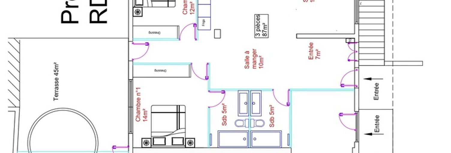 Appartement 3 Pièces 87 m² à vendre à Saint-Laurent-du-Var (06700)