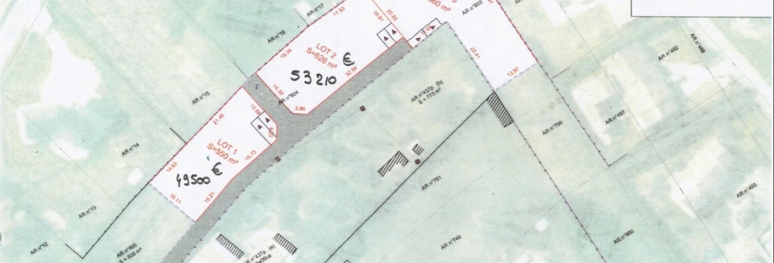 Terrain  798 m² à vendre à Thénac (17460)