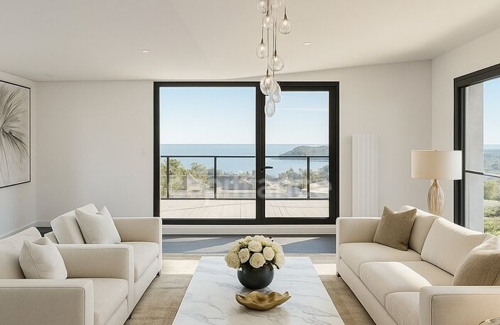 Département du Finistère (29) - À vendre : Crozon, centre-ville - Appartement penthouse T6 de 183 m² habitable avec vue panoramique sue la baie de Morgat - 4 terrasses - Garage — photo 3