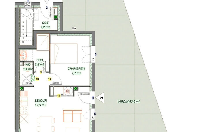 Appartement à vendre 2 pièces avec jardin vue Lac et Montagnes sur SAVINES LE LAC (05) , Dans une résidence en construction style villa  plein Sud ,livrable été 2026 — photo 4