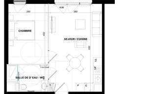 Appartement 2 Pièces 41 m² à vendre à Antibes (06600)