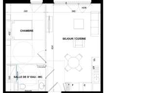 Appartement 2 Pièces 41 m² à vendre à Antibes (06600)