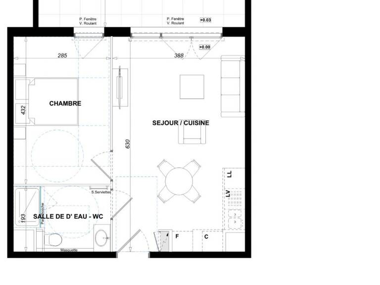 Vente Appartement 2 pièces — photo 1