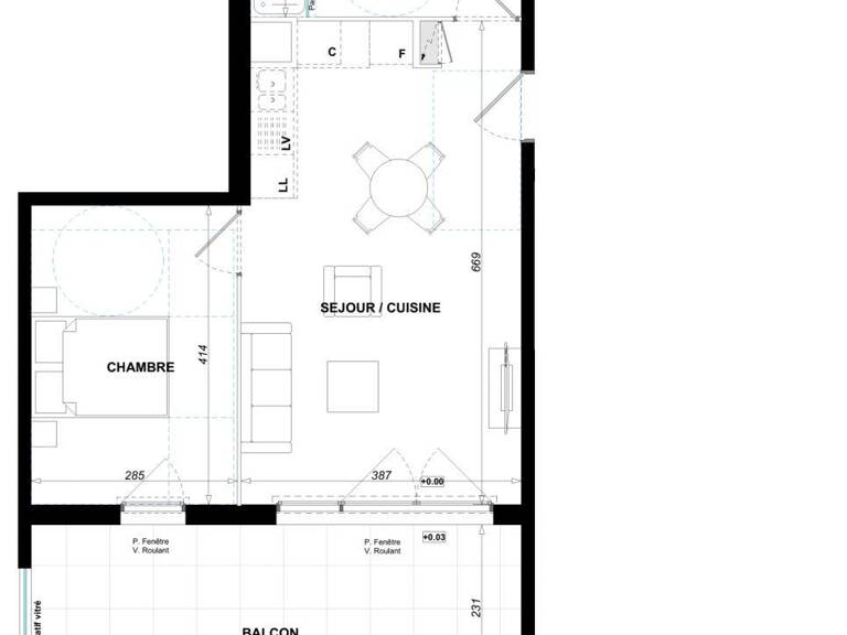 Vente Appartement 2 pièces — photo 1