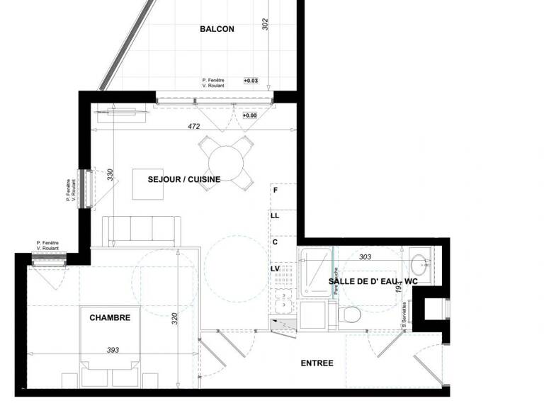 Vente Appartement 2 pièces — photo 1