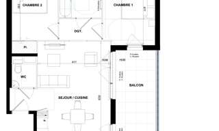 Appartement 3 Pièces 61 m² à vendre à Antibes (06600)