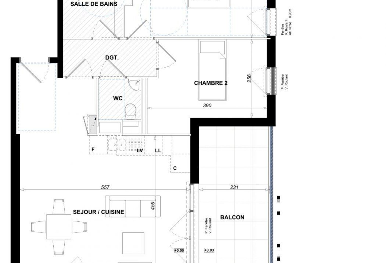 Vente Appartement 3 pièces — photo 1