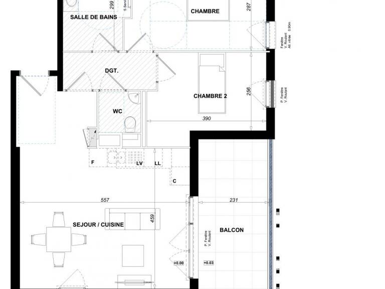 Vente Appartement 3 pièces — photo 1