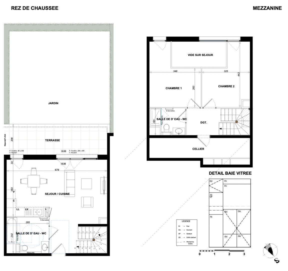 Antibes - 78m² - 3p. - 2ch.