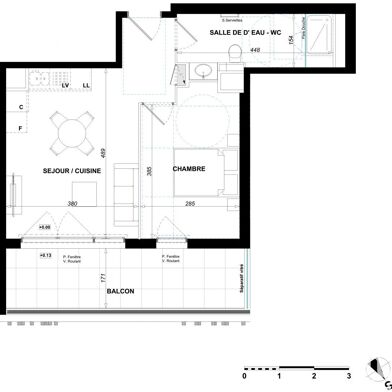 Appartement 2 pièces 275000 €