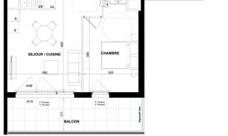 Appartement 2 Pièces 40 m² à vendre à Antibes (06600)