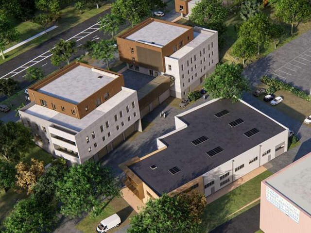 Bâtiment industriel d'une surface plancher de 656 m2 répartis sur 2 Niveaux — photo du bien