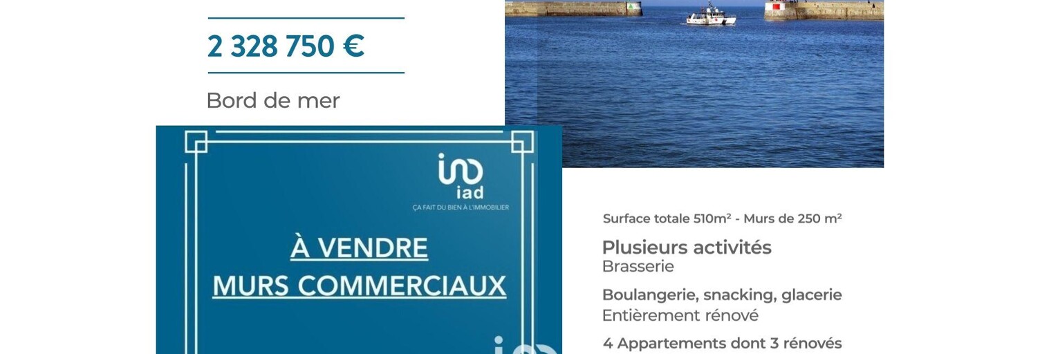 Commerce  510 m² à vendre à Port-en-Bessin-Huppain (14520)