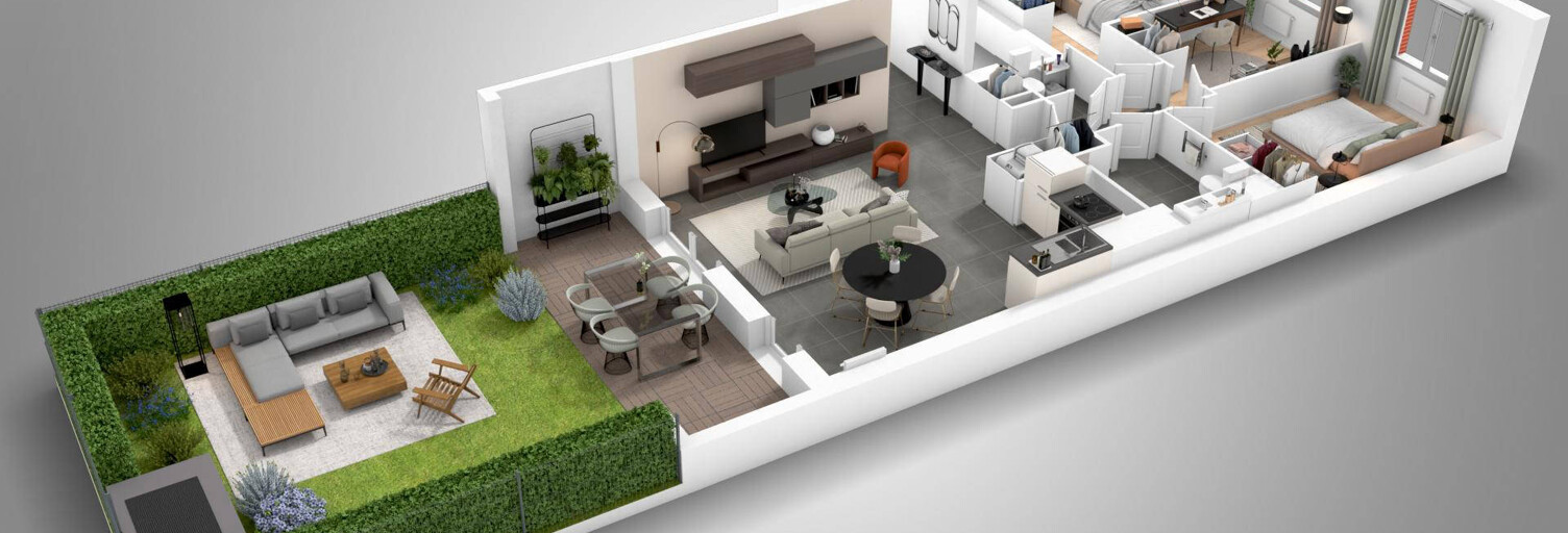 Appartement neuf T2, T3, T4 Pièce 40 à 75 m² à vendre à Toulouse (31000)