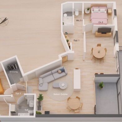 Appartement 5 pièces 1386000 €