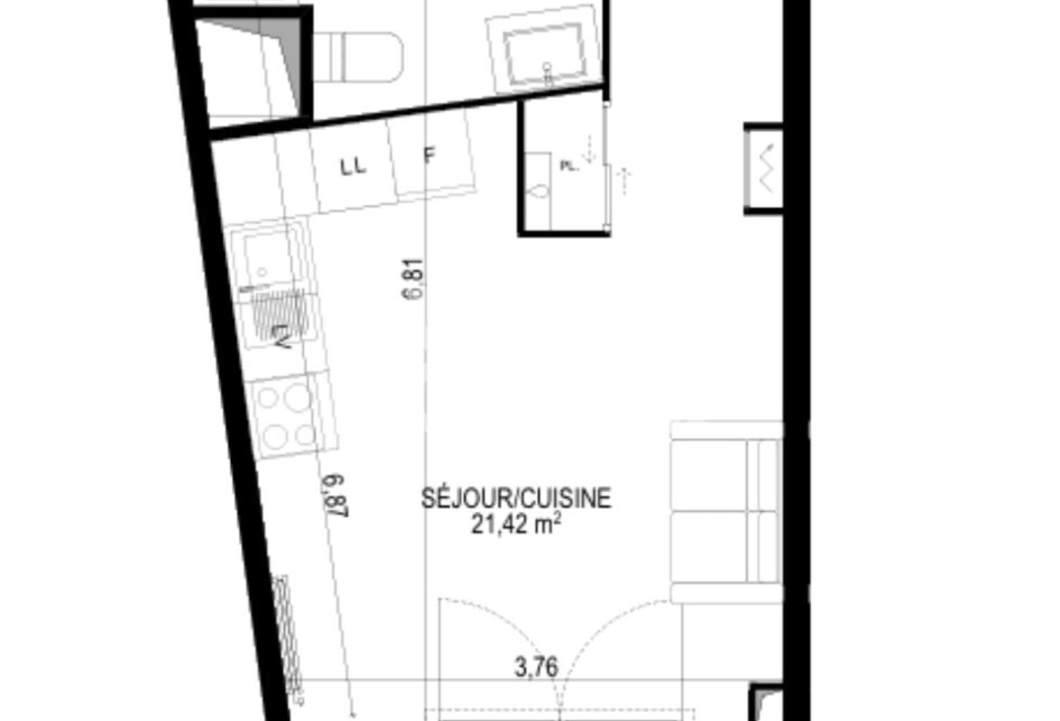 T1 - MONTEUX - 27 m² - avec terrasse et parking - — photo 1