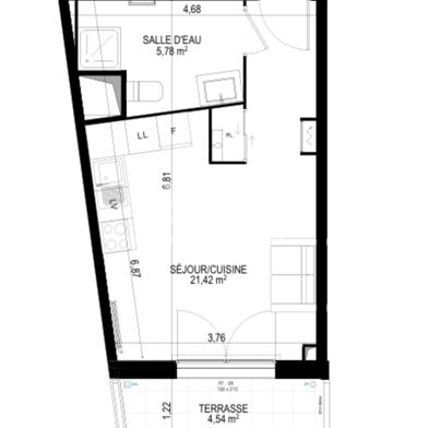 Appartement 1 pièces 118000 €