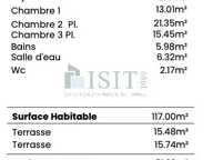 MENTON centre ville, 100 metre mer – 117m² avec deux terrasses de 15 m² — photo 4