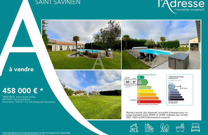 Maison Saint-savinien 9 pièce(s) piscine et local professionnel — photo 4