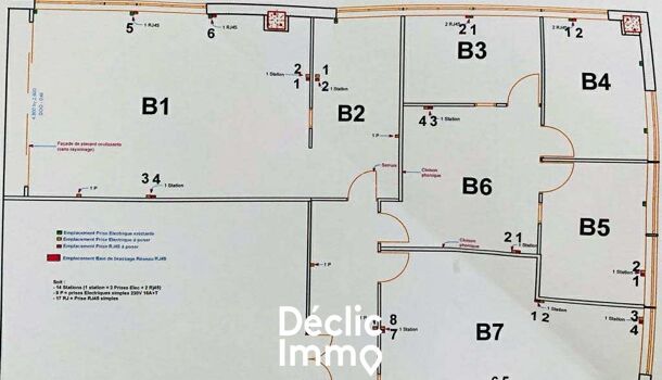 Bureau 3 pièces  à louer Vendargues 34740
