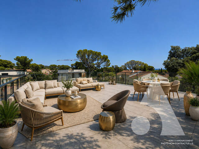 Appartement Saint Raphael 3 pièce(s) 80 m2, ROOFTOP VUE MER 103 m² — photo du bien