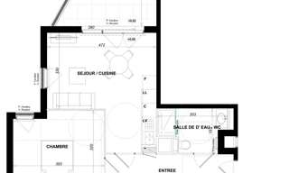 Appartement 2 Pièces 44 m² à vendre à Antibes (06600)