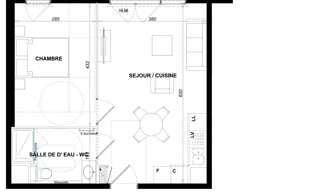 Appartement 2 Pièces 41 m² à vendre à Antibes (06600)