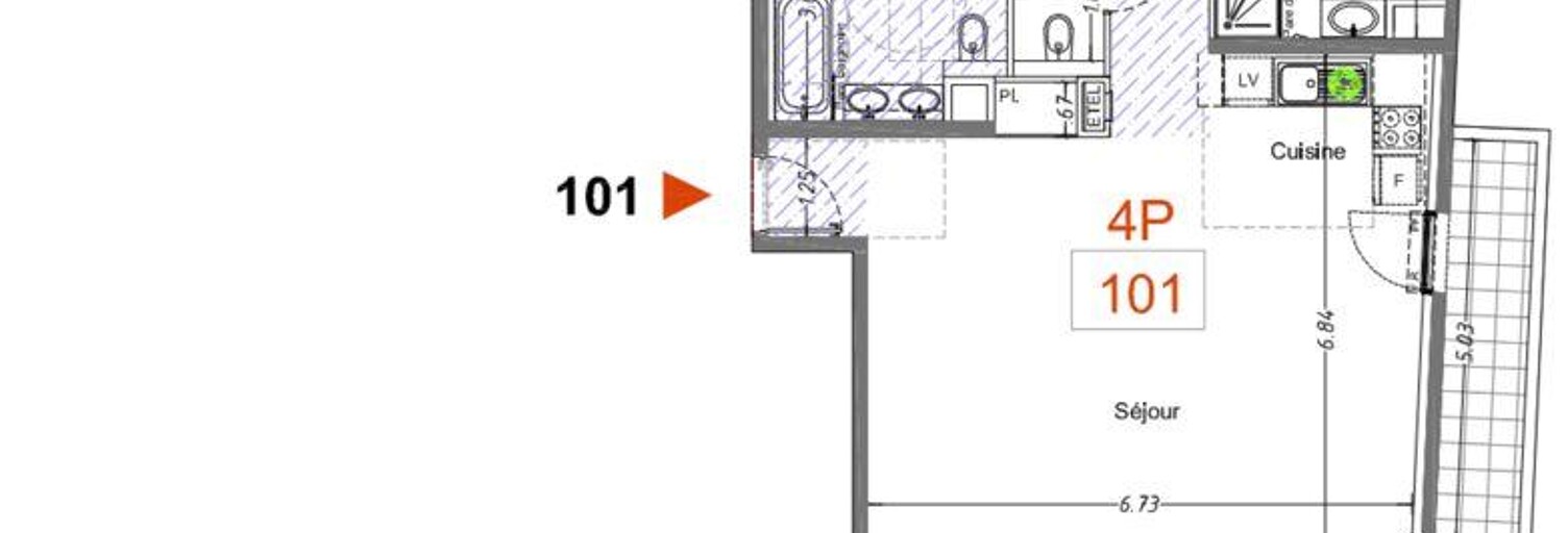 Appartement 4 Pièces 102 m² à vendre à Cagnes-sur-Mer (06800)