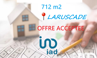 Terrain  712 m² à vendre à Laruscade (33620)
