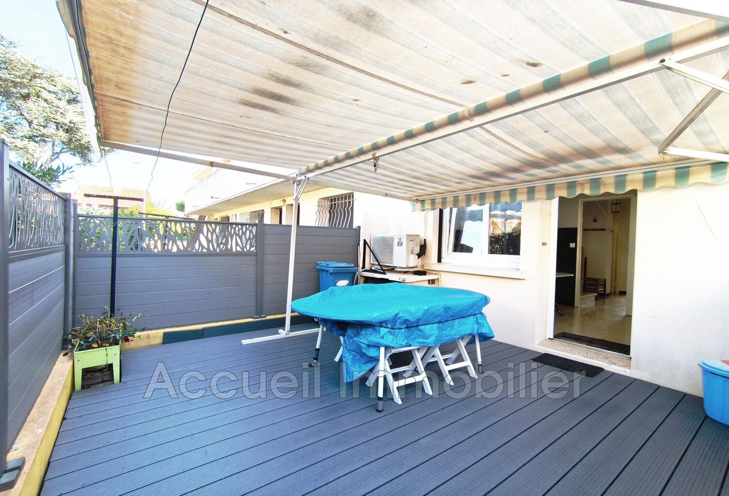 Maison P3 exposé sud/est.<BR>Environ 77 m² + 2 terrasses d''envir — photo 1