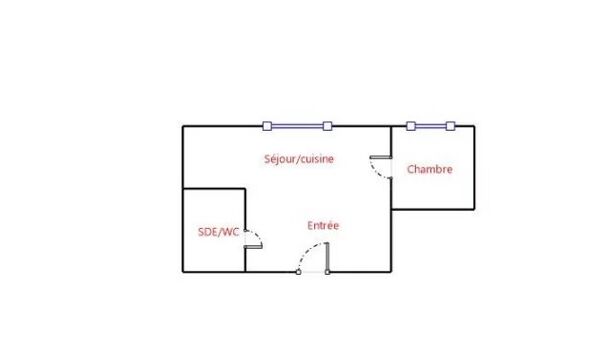 Appartement 2 pièces  à vendre Marseille 6eme 13006