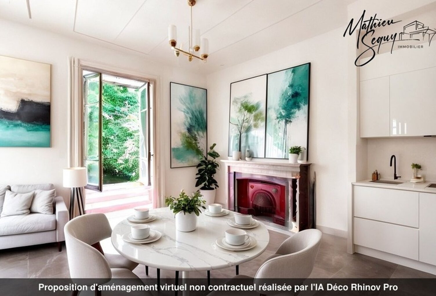 GREZIEU LA VARENNE Plateau  T4/T5 de 110,73 m² avec jardin sud de 84.88 m² avec 2 stationnements — photo 1