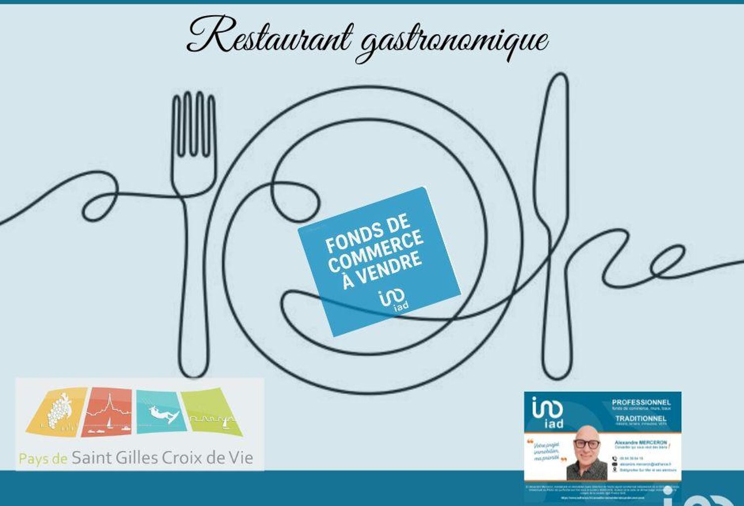Vente Restaurant gastronomique 271 m&sup2; — photo 1