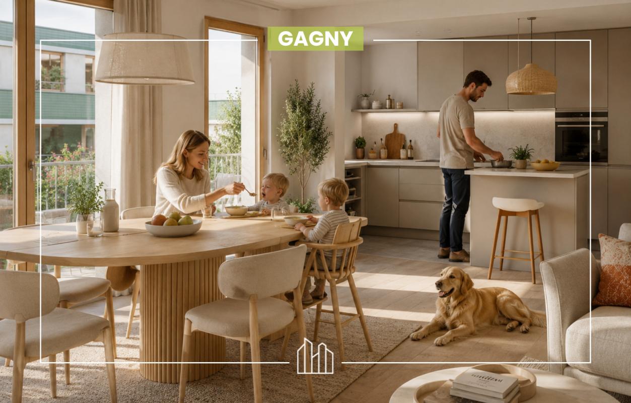 Gagny Appartement 3 pièces 61 m²