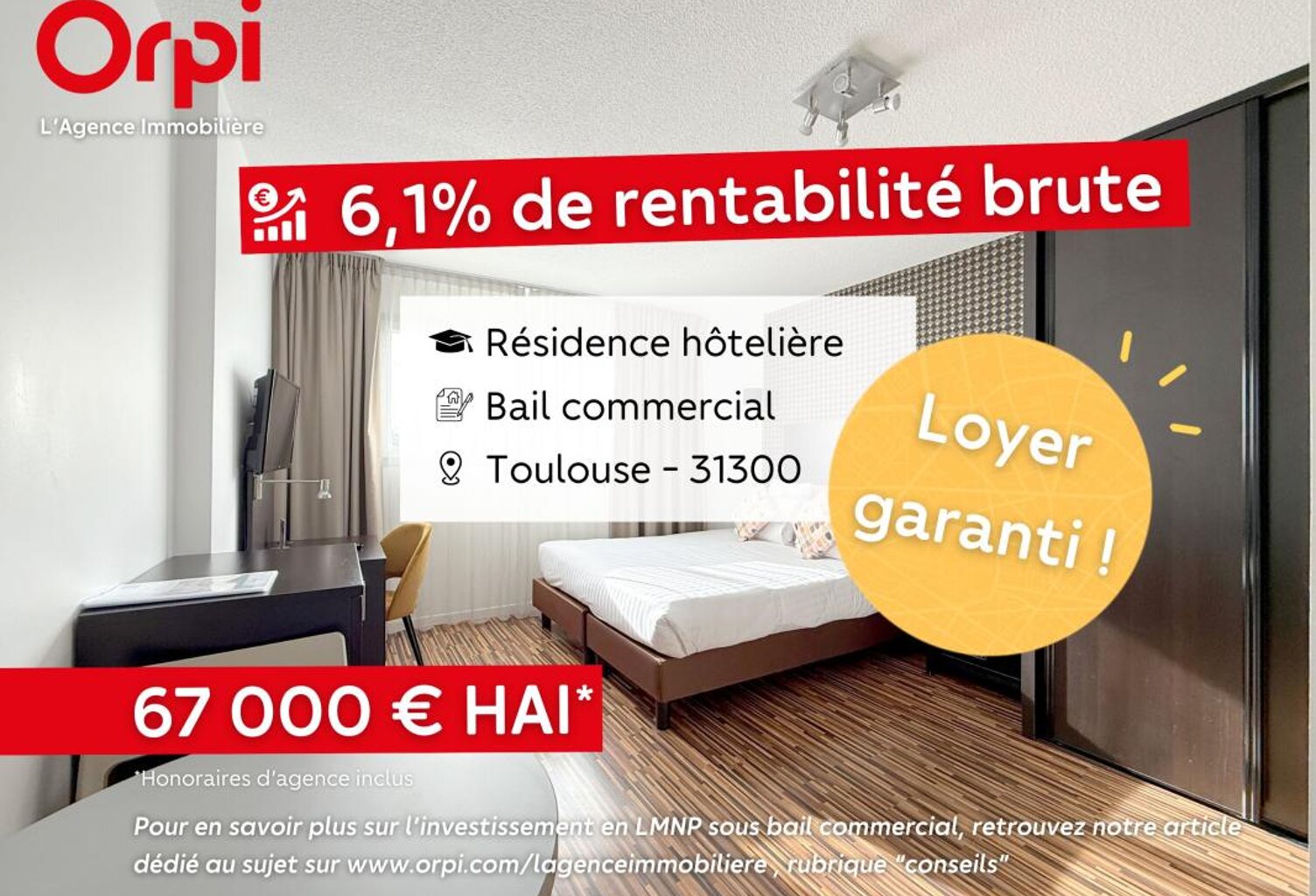 Appartement T1 - TOULOUSE (31300) — photo 1