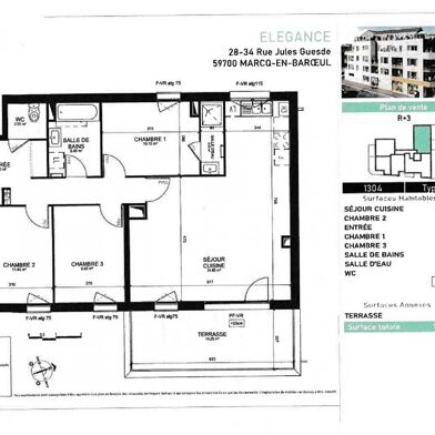 Appartement 4 pièces 470350 €