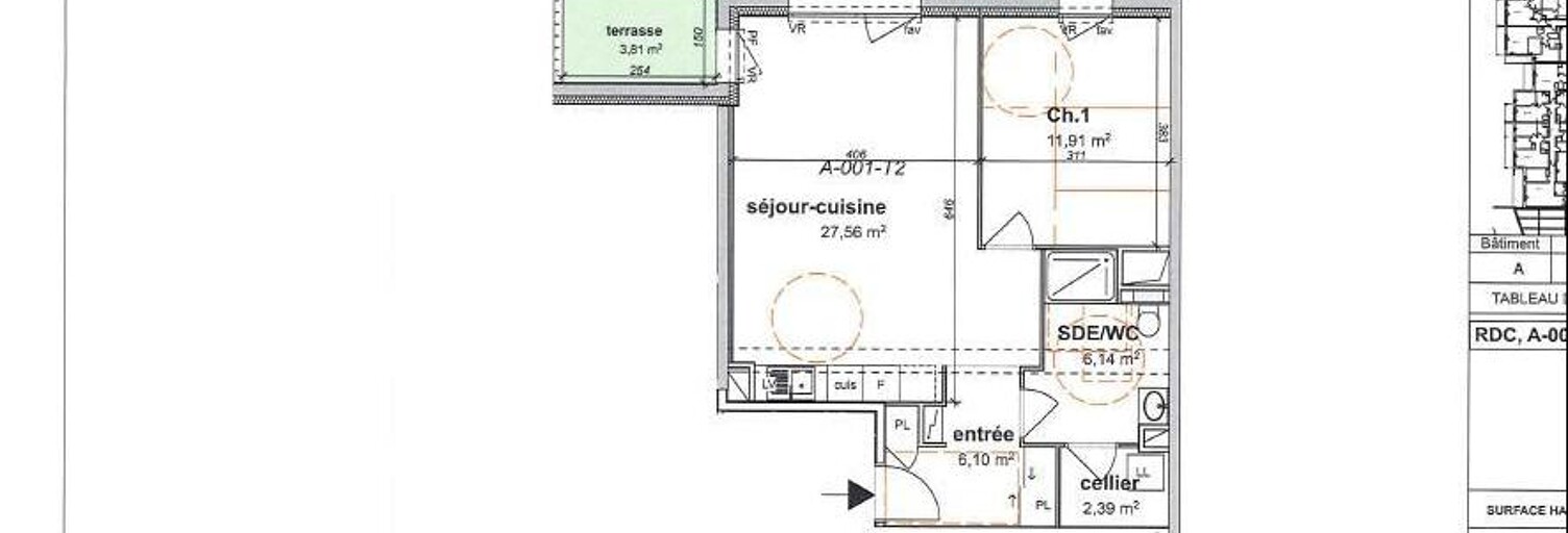 Appartement 2 Pièces 54 m² à louer à Angers (49000)