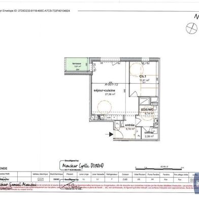 Appartement 2 pièces 770 €