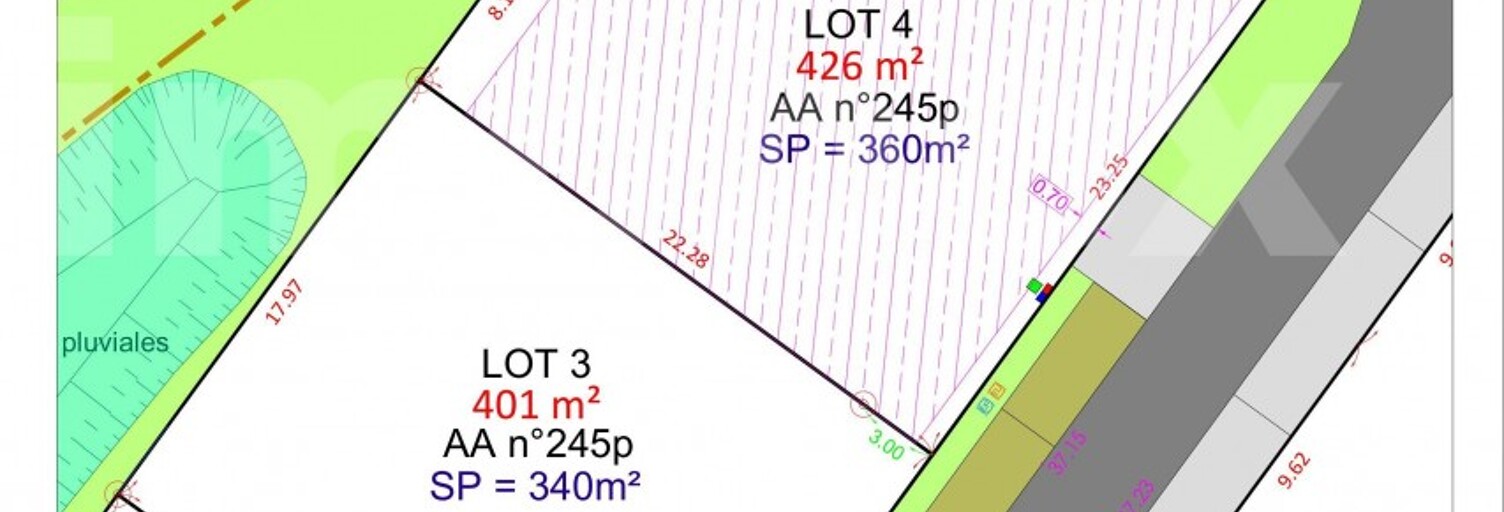 Terrain  340 m² à vendre à Vallons-de-l'Erdre (44540)