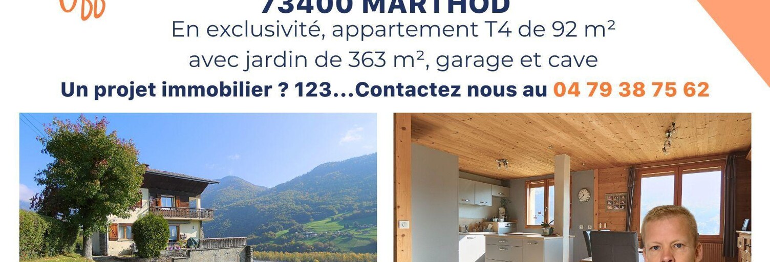 Appartement 4 Pièces 92 m² à vendre à Marthod (73400)