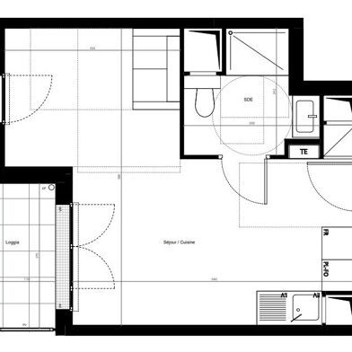 Appartement 2 pièces 266000 €