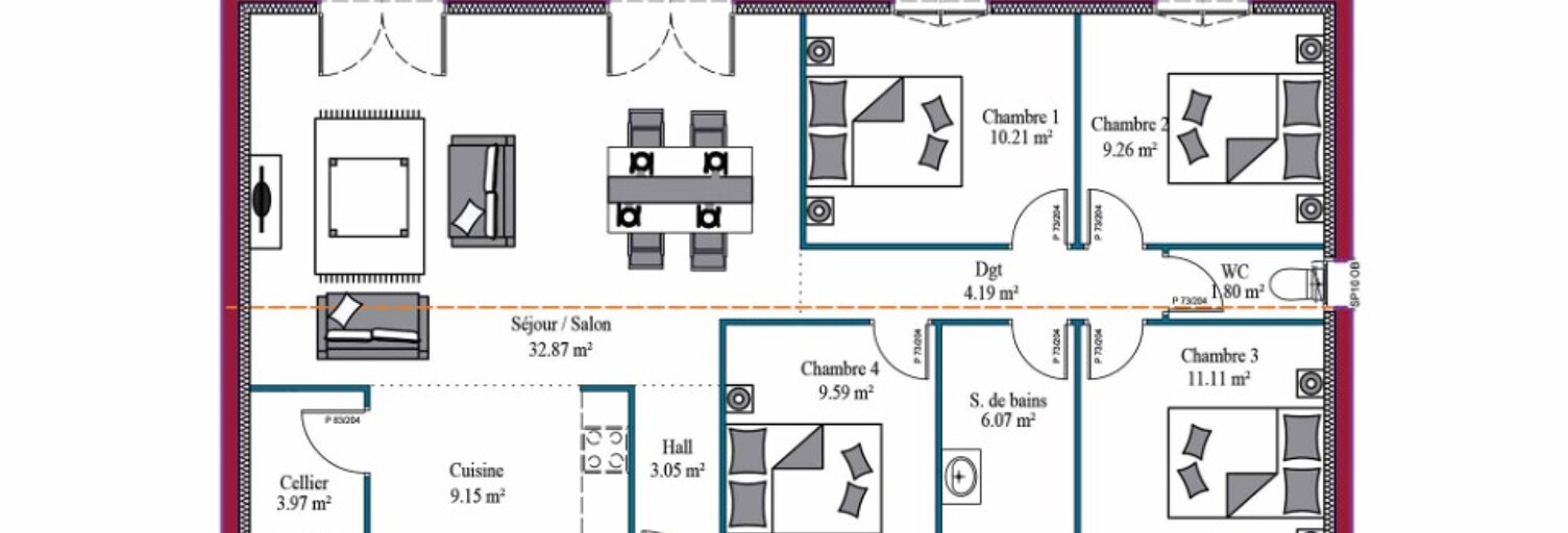 Maison 5 Pièces 101 m² à vendre à Pont-du-Casse (47480)