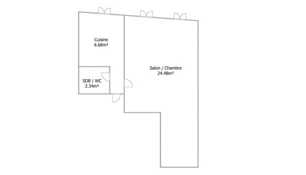 Appartement 1 pièces  à vendre Marseille 1er 13001