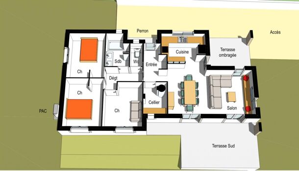 Terrain  à vendre Morlaàs 64160