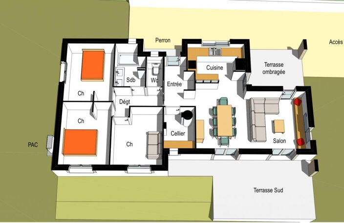 Terrain à Bâtir 834 m² avec Dalle Posée et Raccordements — photo 3