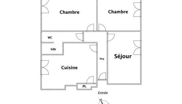 Appartement 3 pièces  à vendre Marseille 3eme 13003