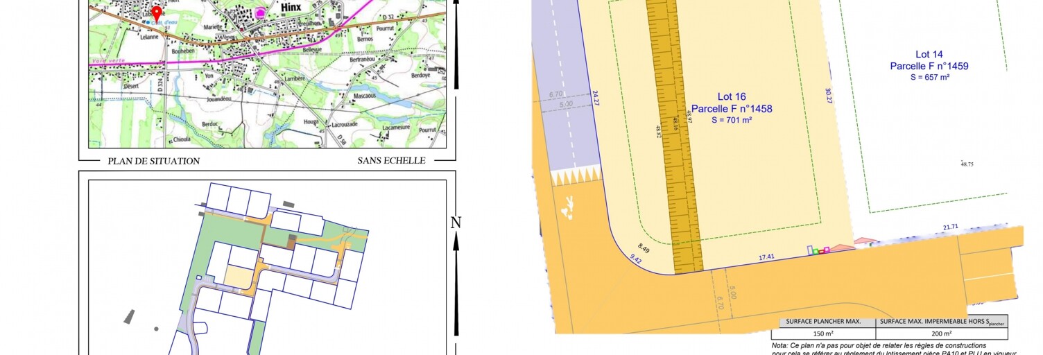 Terrain  701 m² à vendre à Saint-Paul-lès-Dax (40990)