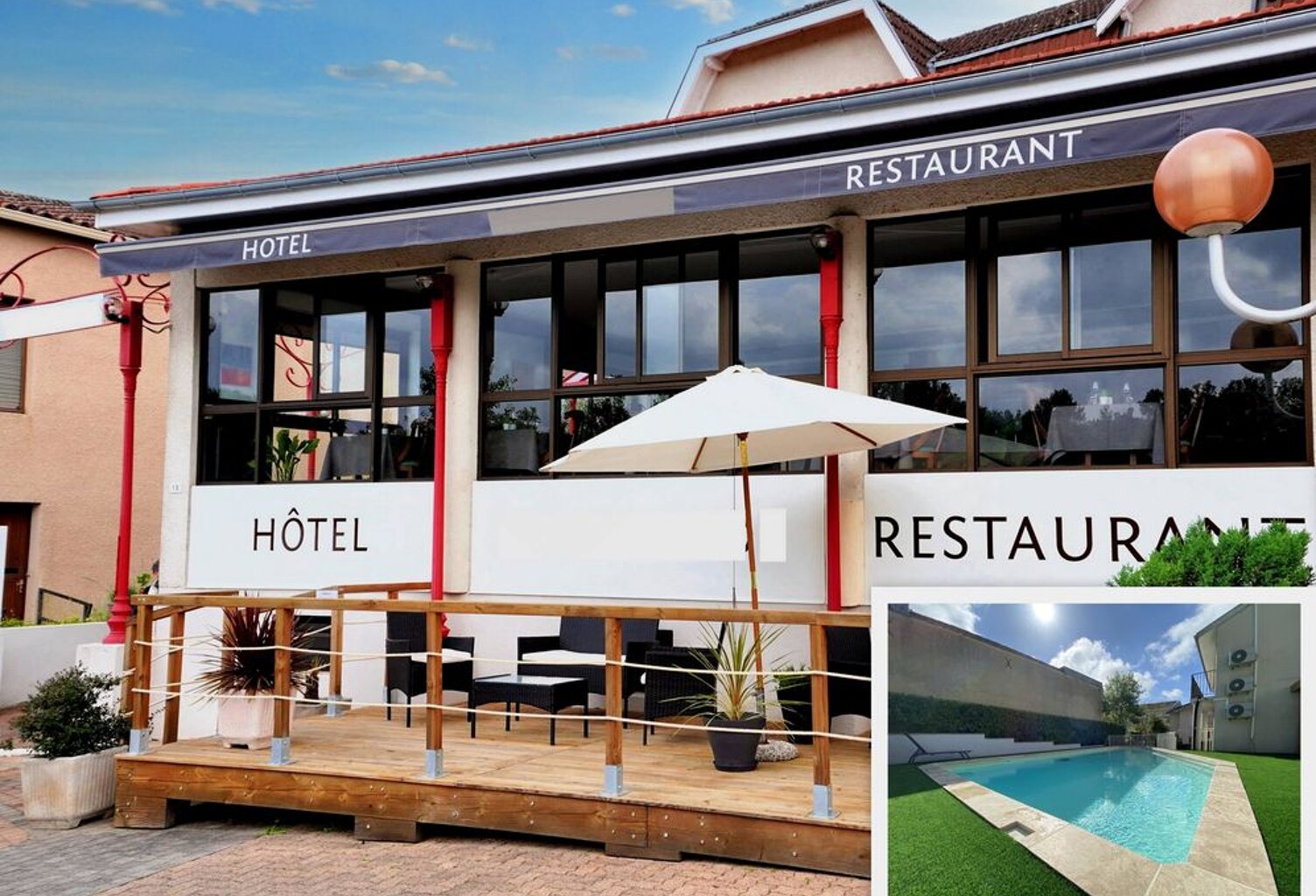 HÔTEL RESTAURANT AVEC PISCINE — photo 1